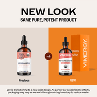Organic Liquid Ashwagandha VIMERGY Supplements Vitamins