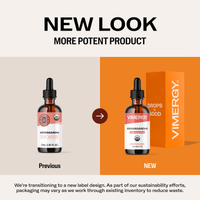 Organic Liquid Ashwagandha VIMERGY Supplements Vitamins