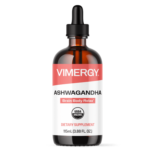 Organic Liquid Ashwagandha VIMERGY Supplements Vitamins