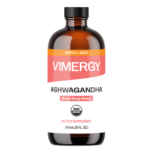 Organic Liquid Ashwagandha VIMERGY Supplements Vitamins