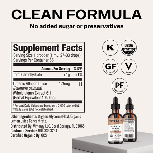 Organic Atlantic Dulse VIMERGY Supplements Vitamins|type_supplement_facts