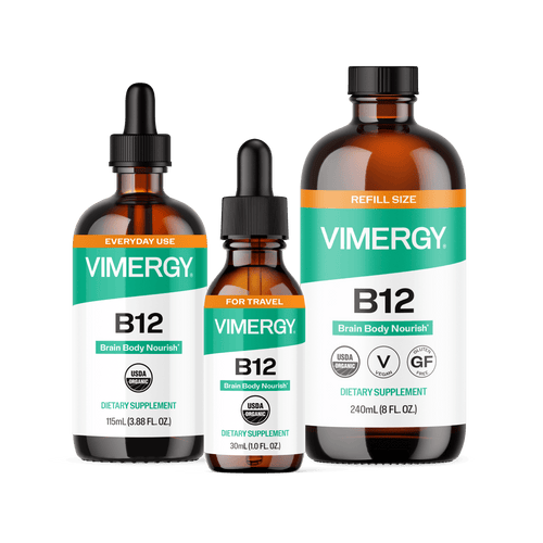 USDA Organic Liquid B12 Home & Travel Kit