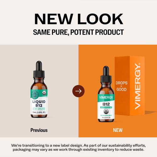 Organic Liquid B12 VIMERGY Supplements Vitamins