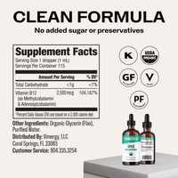 Organic Liquid B12 Vimergy Supplements Vitamins 