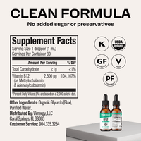 Organic Liquid B12 VIMERGY Supplements Vitamins