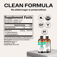 Organic Liquid B12 VIMERGY Supplements Vitamins 