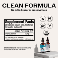 Organic Liquid Cat's Claw VIMERGY Supplements Vitamins
