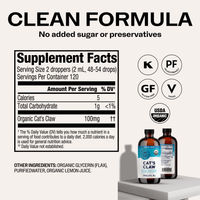 Organic Liquid Cat's Claw VIMERGY Supplements Vitamins