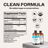 Organic Liquid Cat's Claw VIMERGY Supplements Vitamins