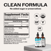 Organic Liquid Cat's Claw VIMERGY Supplements Vitamins