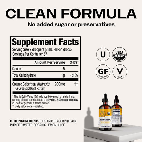 Organic Liquid Goldenseal VIMERGY Supplements Vitamins|type_supplement_facts