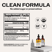 Organic Liquid Goldenseal VIMERGY Supplements Vitamins|type_supplement_facts