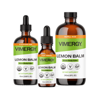 USDA Organic Liquid Lemon Balm Home & Travel Kit