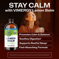Organic Liquid Lemon Balm VIMERGY Supplements Vitamins