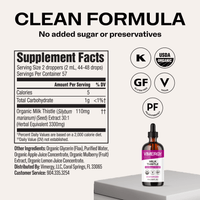 Organic Milk Thistle 20:1 VIMERGY Supplements Vitamins|type_supplement_facts