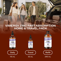USDA Organic Liquid Zinc Home & Travel Kit