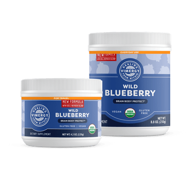 USDA Organic Wild Blueberry Powder Home & Travel Kit